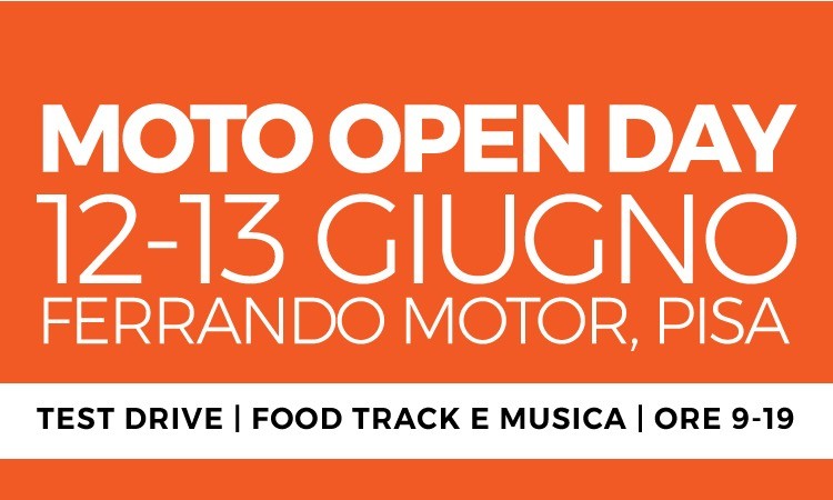 Moto Open Day, 12 e 13 giugno: Test Drive, Food Truck e Musica dal vivo