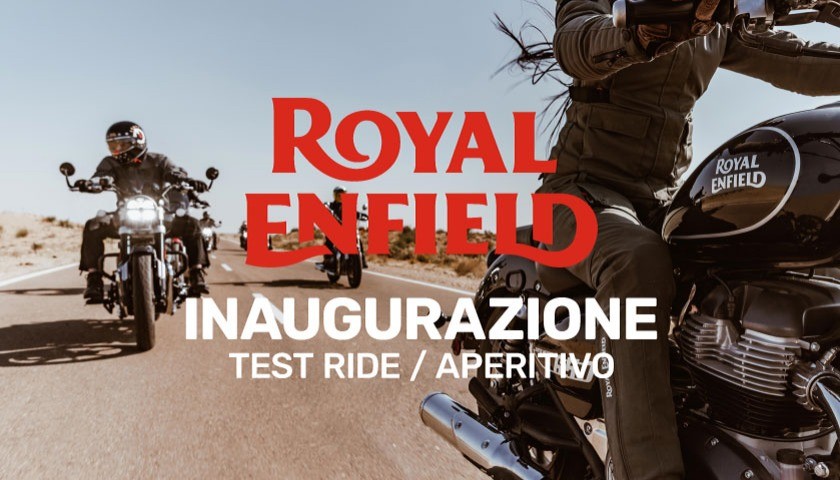 Nuova Area Royal Enfield a Livorno. Inaugurazione sabato 25 febbraio. Test Ride e Aperitivo